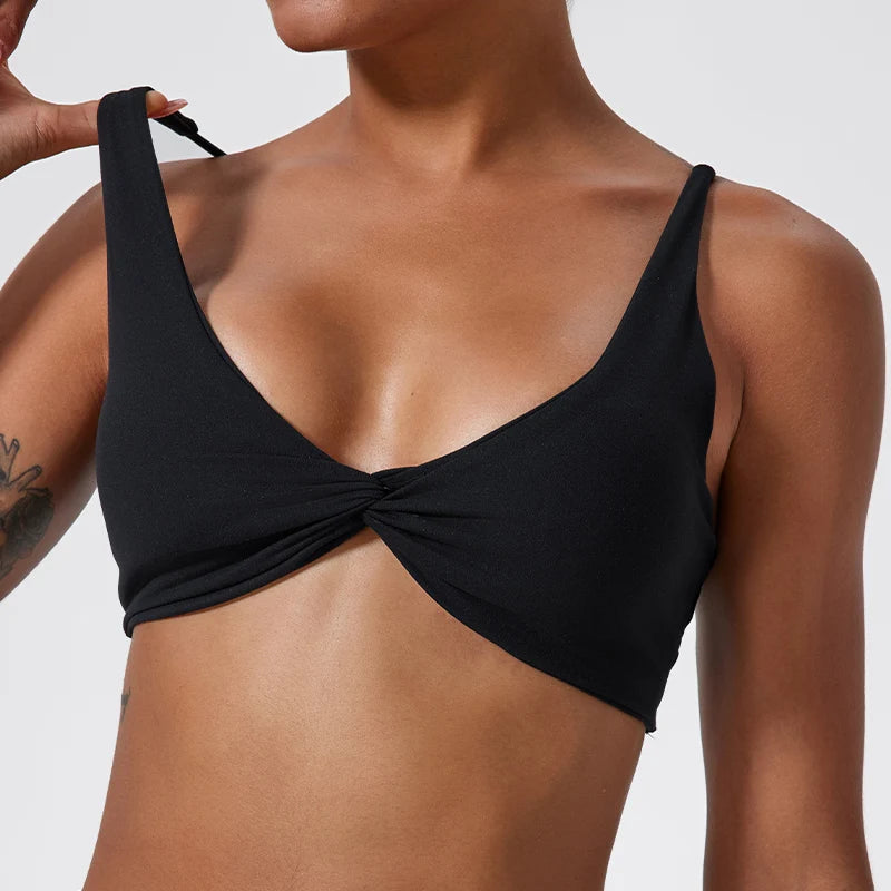 Sports Bra Shockproof Push Up Gym Top
