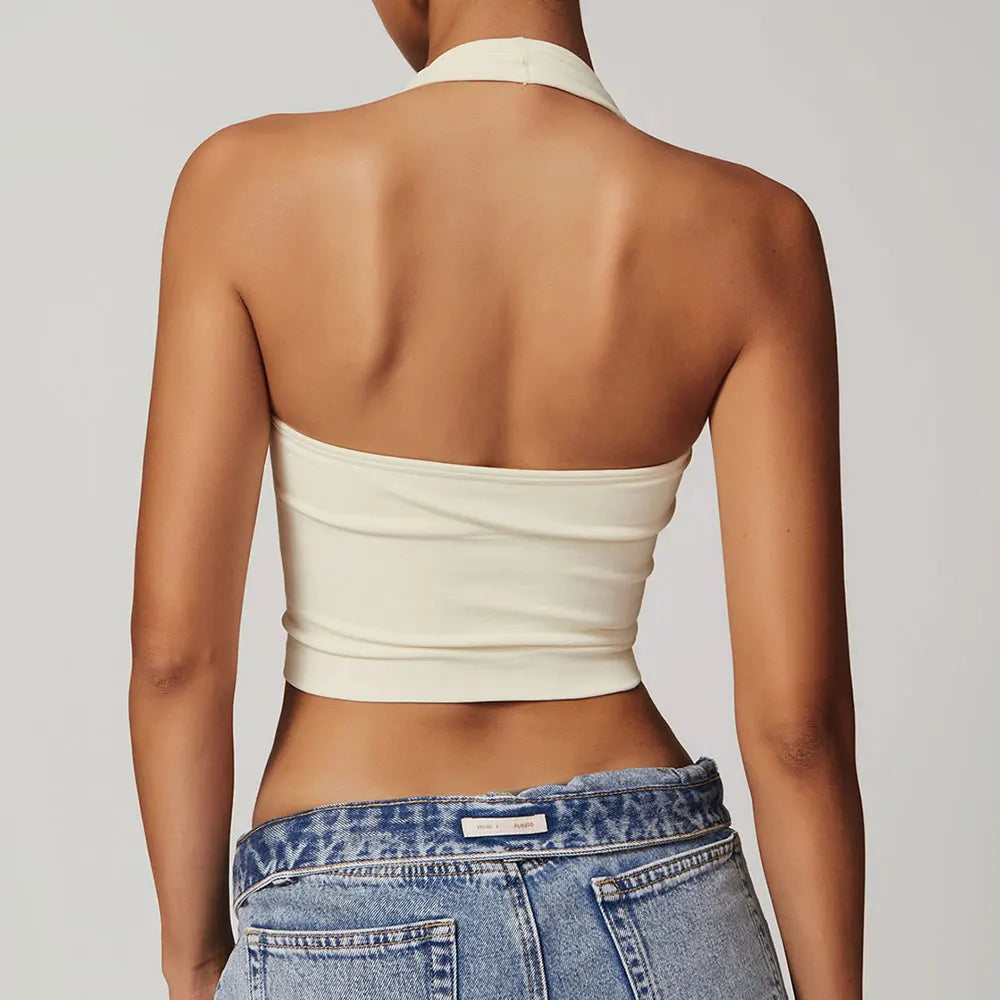 BOLD HALTER TOP