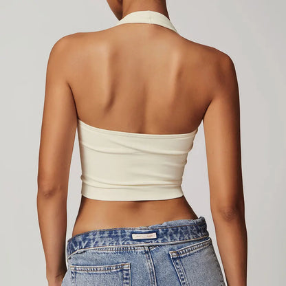 BOLD HALTER TOP