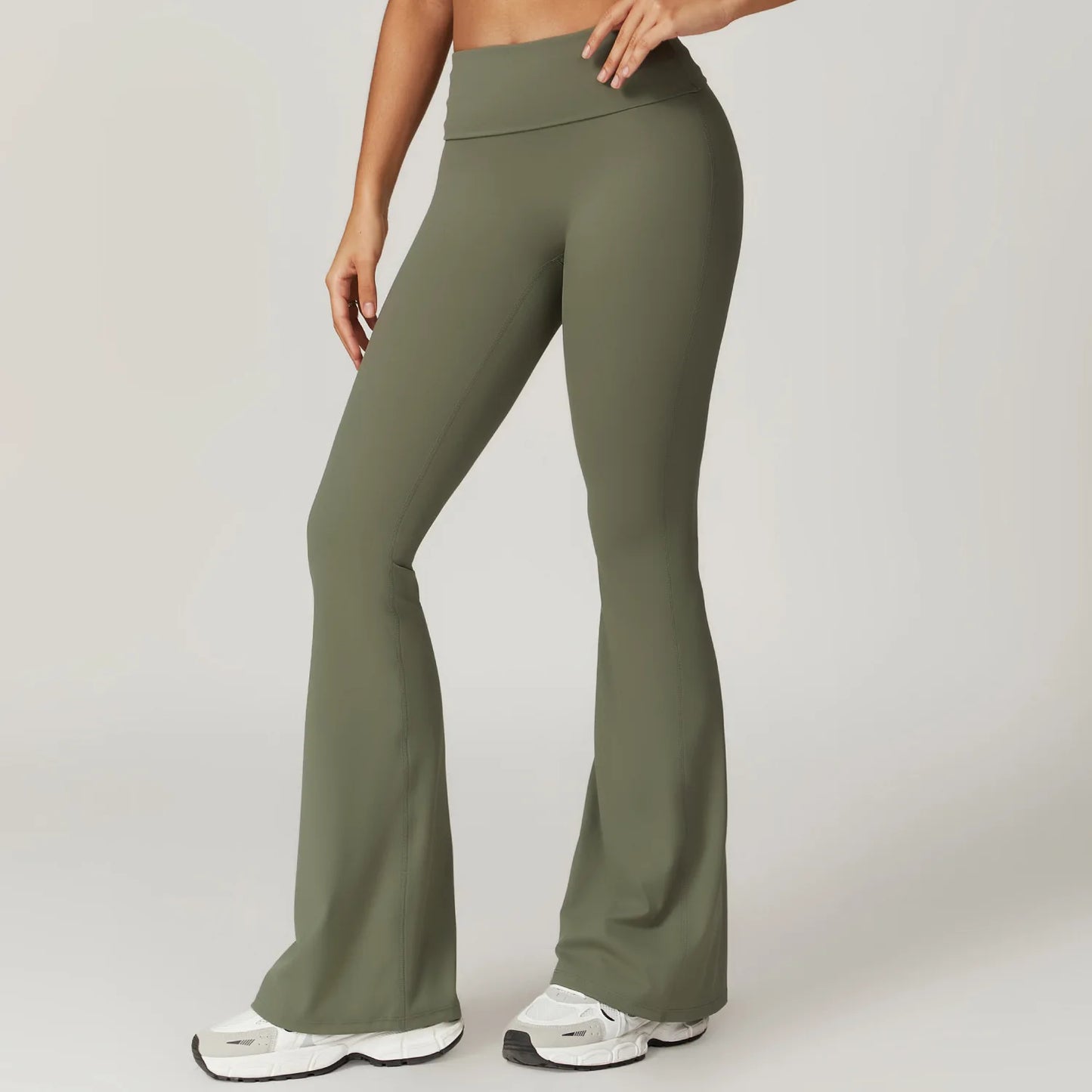 Women's High Waist Flare Leggings