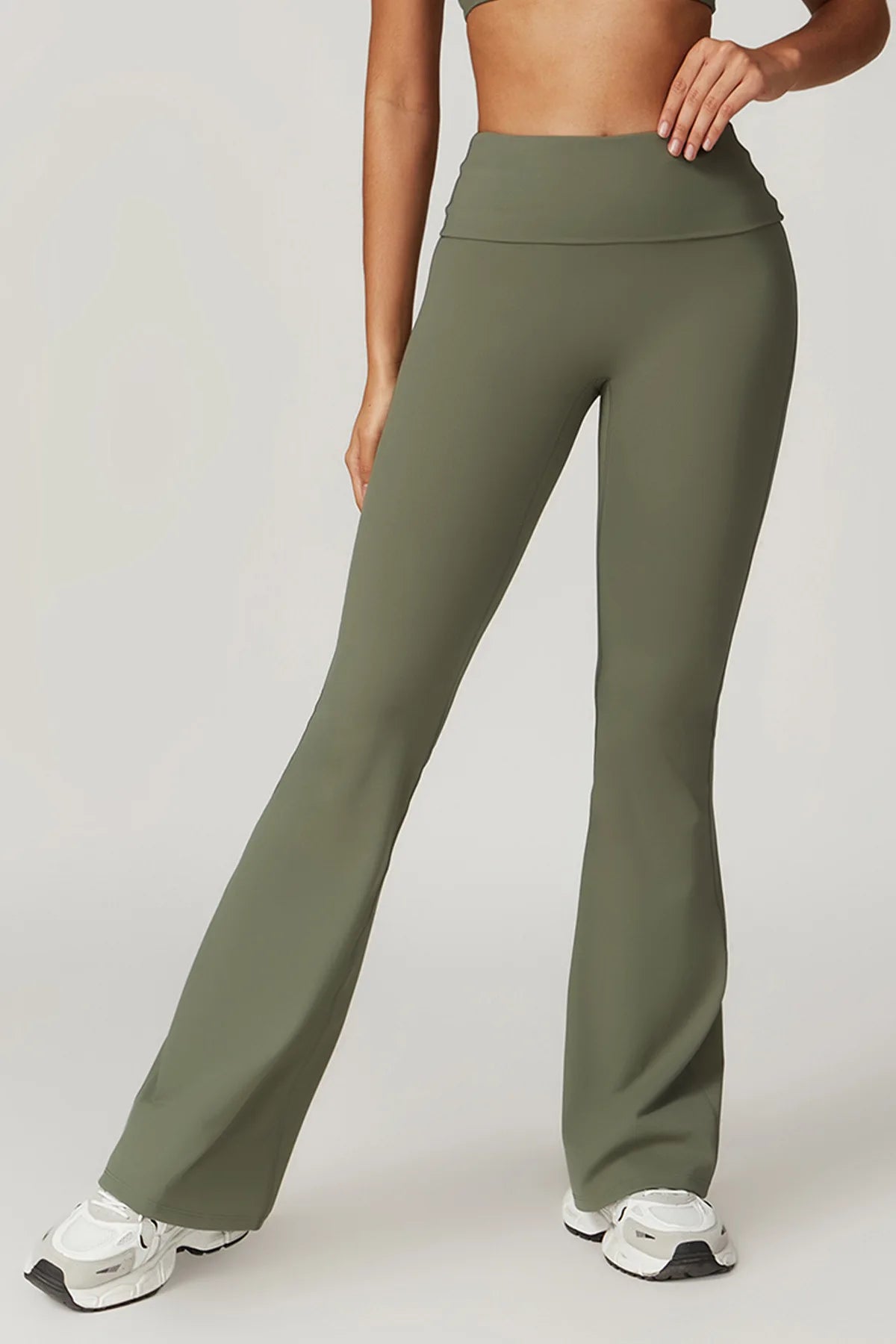 Women's High Waist Flare Leggings