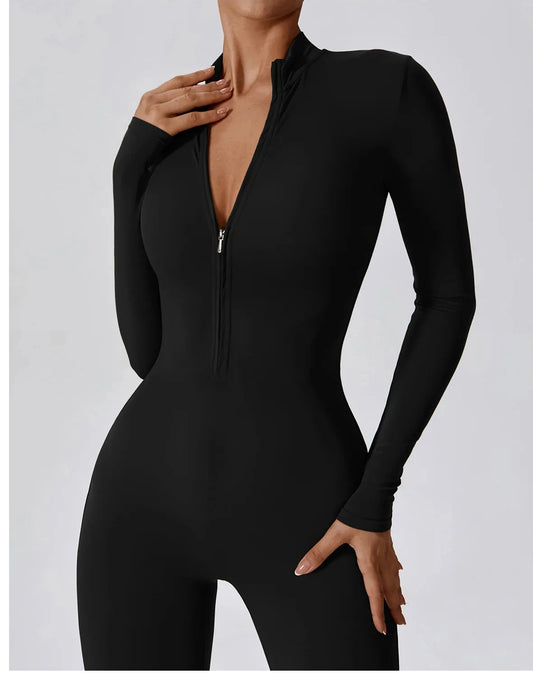 SCULPT ZIP JUMPSUITE