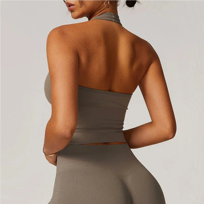 BOLD HALTER TOP