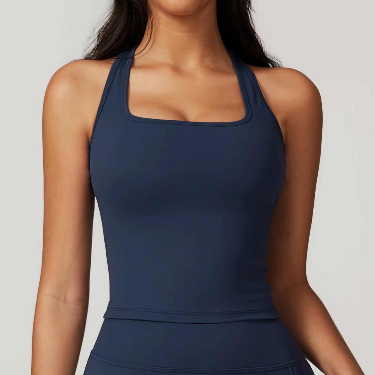 The Navy Luxe Tank Top
