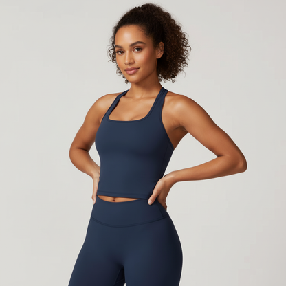 The Navy Luxe Tank Top