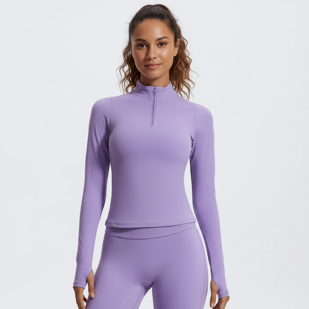 Essentials Zip Top – Lavender Mist